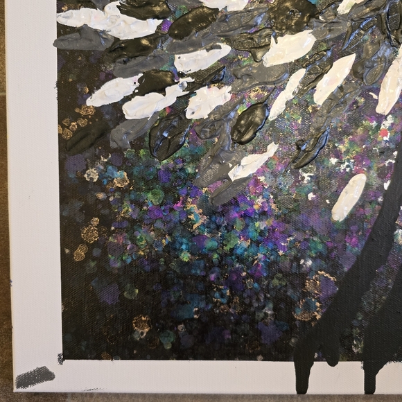 HANDCRAFTED Abstract Painting HANDPAINTED Deocrative Wall Art HANDMADE Artwork - Picture 15 of 17